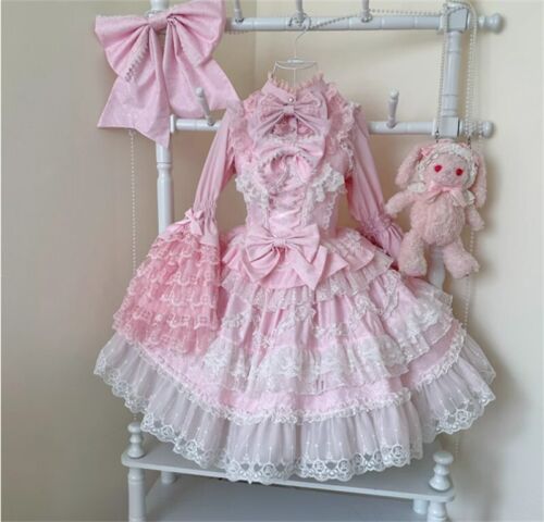 Japanese Lolita Cute Style Princess gorgeous Suspender Women kawaii jsk Dress - Picture 8 of 31