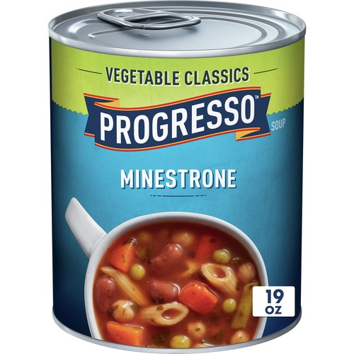 (4 pack) Progresso Minestrone Soup, Vegetable Classics Canned Soup, 19 oz - Picture 2 of 18