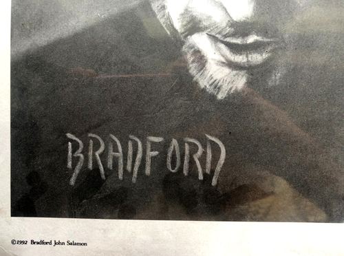 ROLLING STONES BRADFORD JOHN SALAMON 1992 B & W PRINT + SELF-PORTRAIT / MINT - Picture 3 of 3