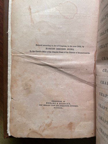Dred: A Tale of the Great Dismal Swamp H.B. Stowe 1856 2 Vol Set 1st ed Leather - Picture 4 of 10