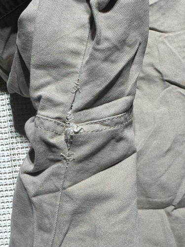 Vintage Mossimo Mechanic Jacket Men Large Tan Canvas Workwear Chore Barn Coat ** - Picture 7 of 11