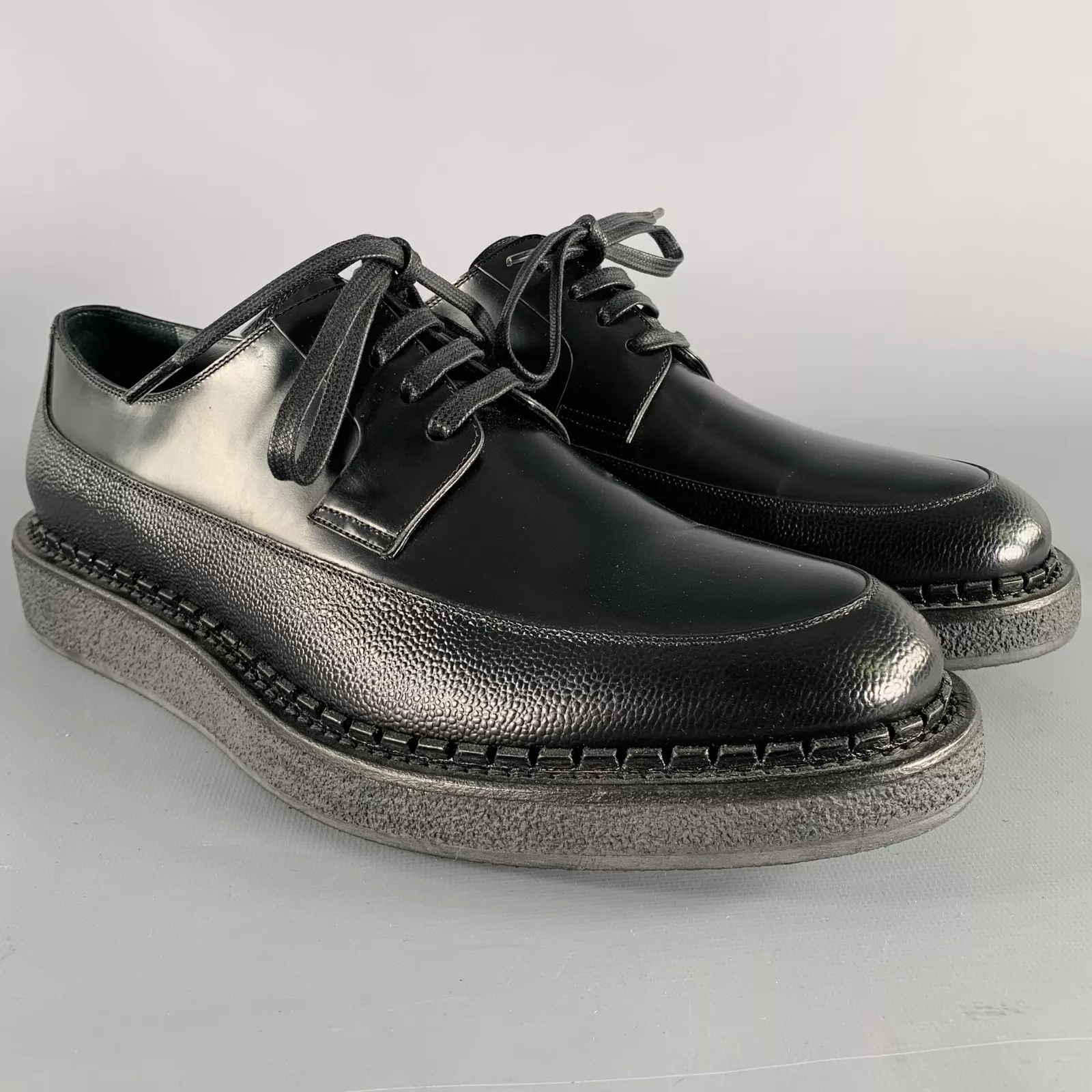 Chaussures à lacets DIOR HOMME pointure 10 cuir noir creeper