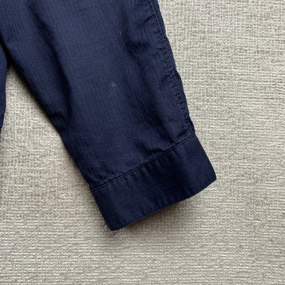 L.O.G.G. Chaqueta a Presión by H&M Para Hombre Talla Extra Grande Azul Marino Ligera Informal Retro Foto 4 de 4