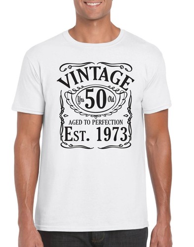 T shirt 50° compleanno uomo regali magliette divertenti vintage dal 1975 idea regalo - Foto 13 di 13