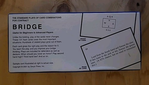 Bridge Standard Plays Of Card Combos Flash Cards by Alan Truscott Baron Barclay - Picture 3 of 3