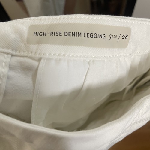 Pilcro and the Letterpress High rise denim white leggings size 28 - 第 7/8 張圖片