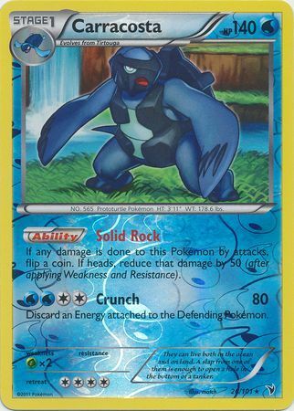 Carracosta - 26/101 - Rare Reverse Foil new Noble Victories Reverse Foil