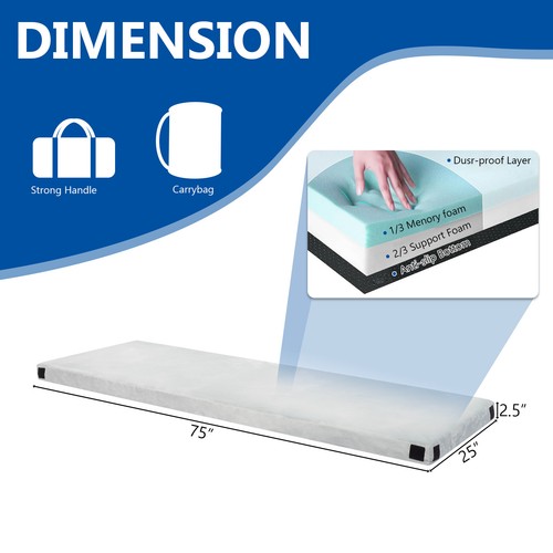 Outdoor Ultra Soft Memory Schwamm Tragbare Camping Matratze, Reise Isomatte - Bild 3 von 20