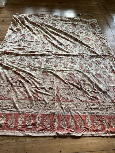 Pottery Barn Tascha Queen Double Full Duvet Shams Rust Floral BOHO - Picture 2 of 6