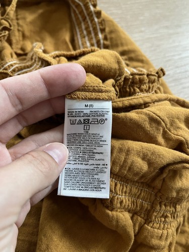 Old Navy Yellow Pants Romper Girls Size Medium (8) - Picture 8 of 9