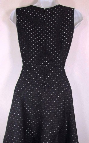 🔥🔥$100 Ralph Lauren RL American Living Black Polka Dot D2N Dress ~10 M3020🔥🔥 - Picture 9 of 11