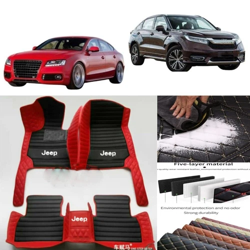 For Jeep All Models Custom Car Floor Mats Carpets Liner All Weather Waterproof - Imagen 30 de 37