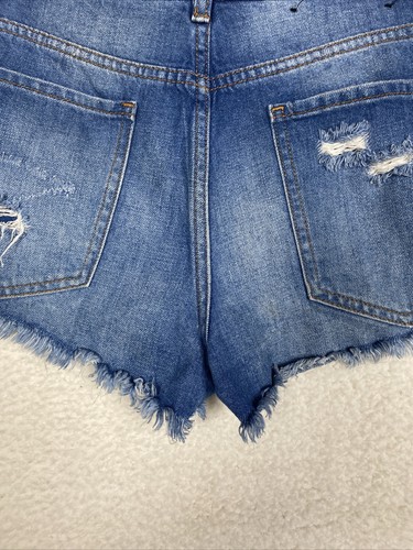 Pantalones Cortos Novio BDG Urban Outfitters Mujer 26 Tiro Bajo Denim Desgastado Verano - Imagen 7 de 12