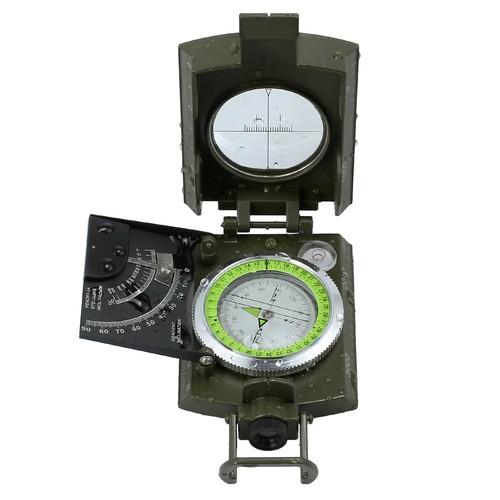 Militär Marschkompass Taschenkompass Kompass mit Tasche Für Camping Jagd IP65 - Bild 10 von 11