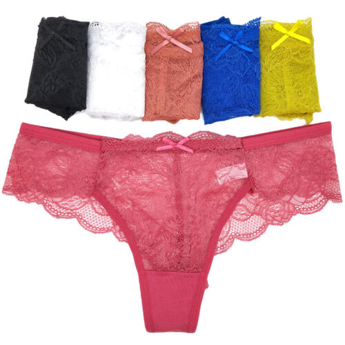 Bonitos Bragas Brasileñas Encaje Floral Miami Calzoncillos 6 8 10 12 - Imagen 3 de 72