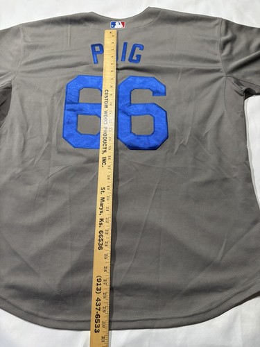 MENS YASIEL PUIG #66 LOS ANGELES DODGERS MLB BASEBALL SHIRT JERSEY SIZE 56 XXXL - Picture 8 of 8