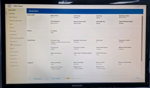 Dell Vostro 5390 Motherboard Intel i5-8265u 8GB 027GM4 Tested Working - Picture 3 of 3