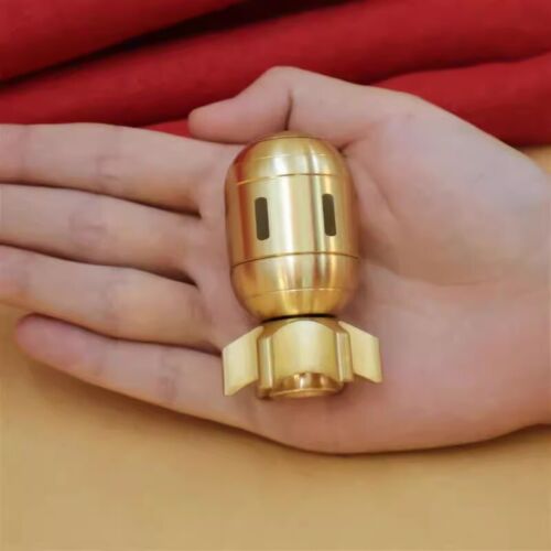 Brass Finger Spinner Hand Fidget Toy Pocket Desk Roler Spinning Top Haptic Toys - Picture 14 of 16