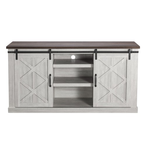 58" TV Stand W/2 Sling Barn Doors for TVs up to 65 in (3 Color Options) - Picture 4 of 27