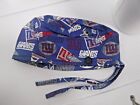 surgical scrub cap hat men chef painter blue new york giants