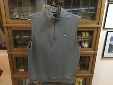 Kemper Lakes GC Gray DUNNING  1/4 Zip Performance Golf Vest SZ M - Cool