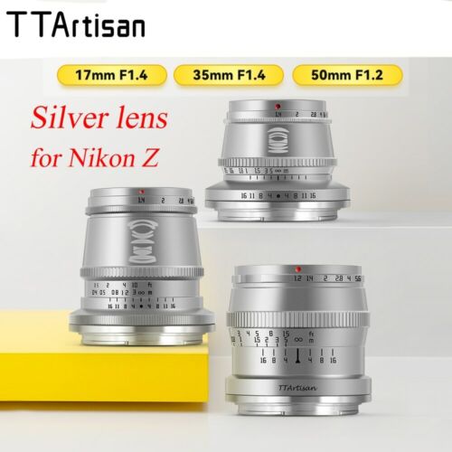 TTArtisan 50mm F1.2 17mm 35mm F1.4 APS-C Manual Focus Lens for Nikon Z mount ZFC - 第 1/12 張圖片