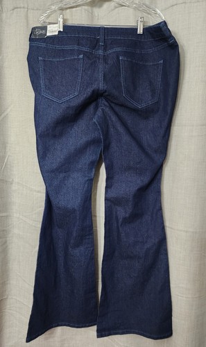 City Streets Indigo Rise Flare Jeans - Größe 17 - NEU - Bild 5 von 10