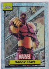 Topps Marvel Chrome 2024 Card No. 38 Baron Zemo Spider-Web Refractor 231/399