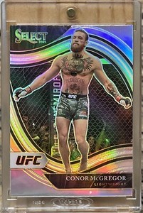 CONOR MCGREGOR 2021 Select UFC Octagonside SSP Silver Prizm 1st