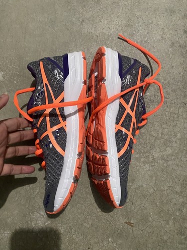 Womens Asics Gel Excite 4 Grey Coral Purple White T6E8N Running Shoes Size 9 - Picture 4 of 9