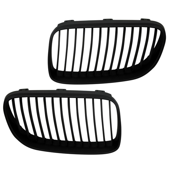 Nieren KüHlergrill Frontgrill FüR BMW E92 E93 LCI Facelift Bj. 2010-2013 Schwarz-image