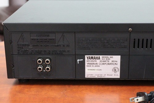 Yamaha KX-6300 Natural Sound Stereo Cassette Deck Amorphous 3 Head (8260) - Picture 8 of 12
