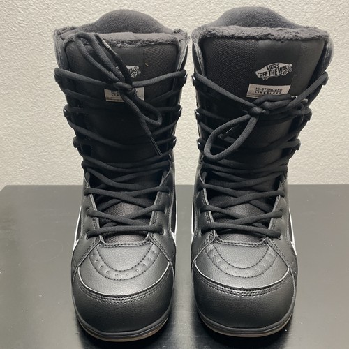 Botas de snowboard Vans para hombre de alto estándar sin forro 2023 negras/goma talla 7,5 - Imagen 8 de 11