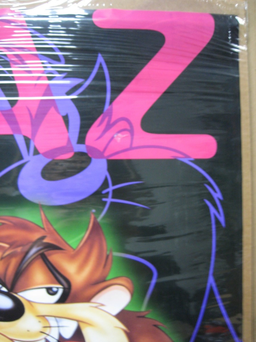Taz Vintage 1997 Looney Tunes characters original poster