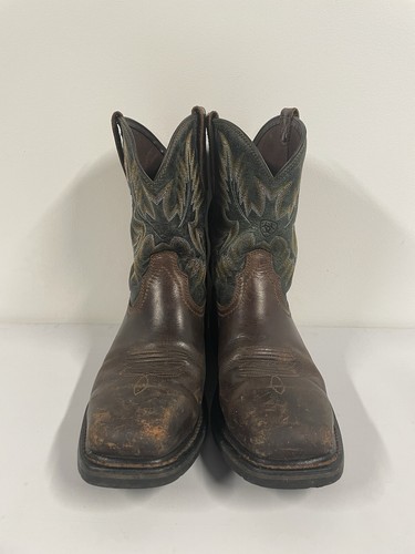 Ariat Steel Toe Work Boots Sierra Wide Square Steel Toe Men 10017434 Sz 9.5 D - Picture 2 of 21