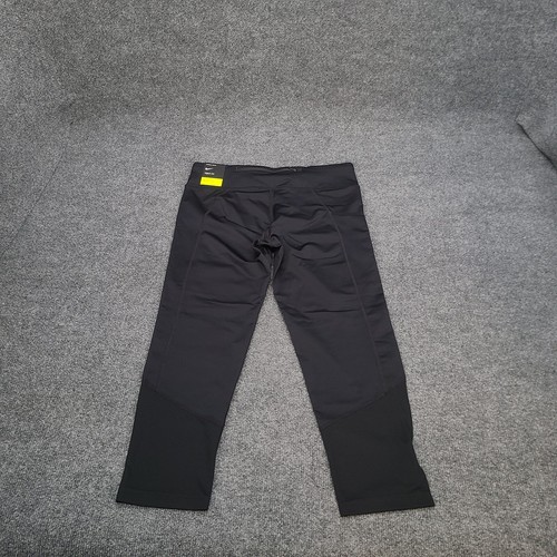Nike Pants Womens Medium Black Running Leggings Cropped Yoga Tight Fit New 86 - Picture 8 of 16