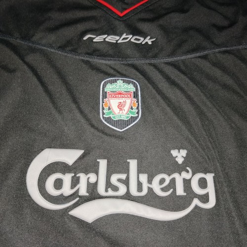 VTG Liverpool Football Away Shirt Jersey 2002 2003 Reebok Steven Gerrard - Picture 4 of 9