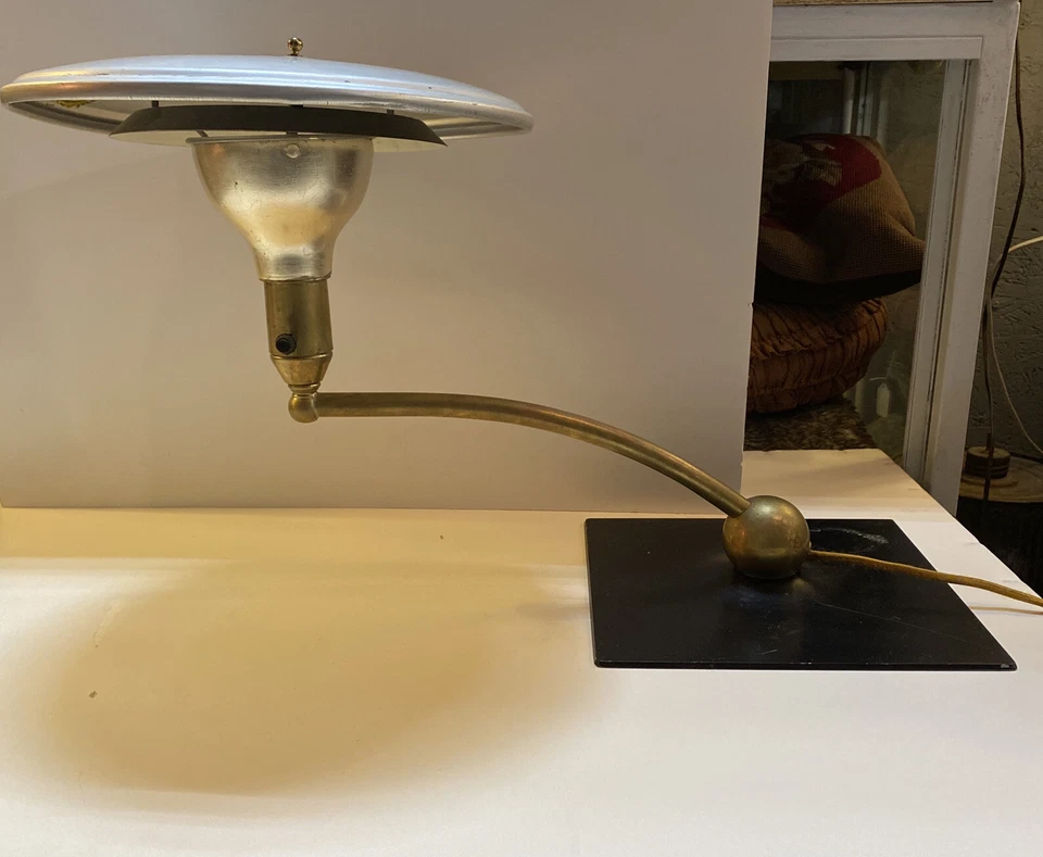 Lámpara de mesa vintage Leroy C Doane Sight Light ~ moderna de mediados de siglo Foto 2 de 4