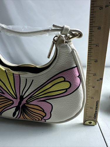 Skinny Dip London Damen Kiesel Kunstleder Schultertasche Schmetterling Geldbörse - Bild 12 von 13