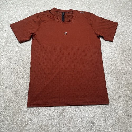 NWOT Virus Drift Short Sleeve T Shirt Mens Medium Orange Rust - Picture 1 of 9