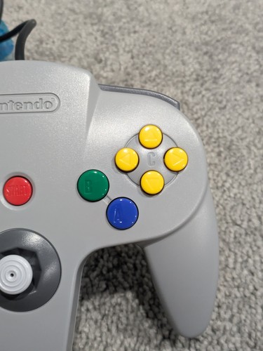 Nuevo Mando Original Gris N64 Nintendo 64 OEM Auténtico NUS-005 Cableado - Imagen 4 de 10