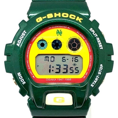 G SHOCK G Shock DW 6900BHAWKS 3 Nankai Hawks Collaboration Model Metallic Green