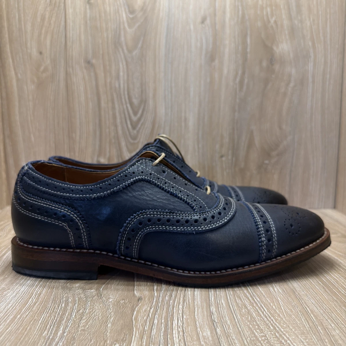 Allen Edmonds Blue Dress Shoes for Men with Upper Leather 