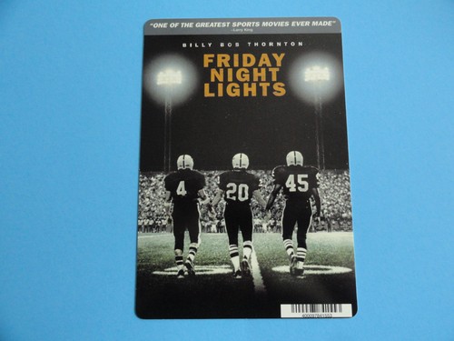 FRIDAY NIGHT LIGHTS - BLOCKBUSTER VIDEO BACKER CARD 5"X8" - BILLY BOB THORNTON - Picture 2 of 3