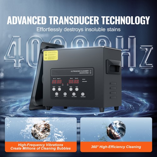 3L Ultrasonic Cleaner Cleaning Machine with Basket Heater and Timer 120W - Picture 2 of 12