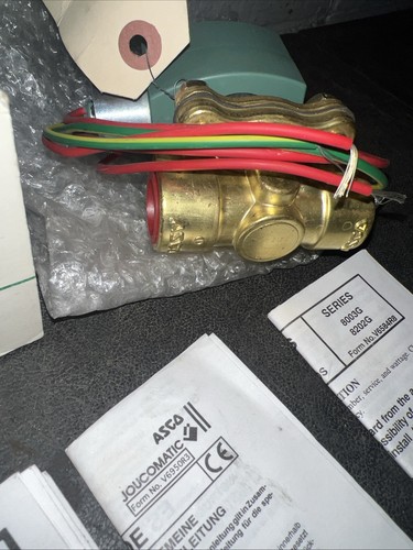 ASCO Red Hat Solenoid Valve 8210G094HW, 1/2" NPT, 120V Watertight Coil - Picture 10 of 12