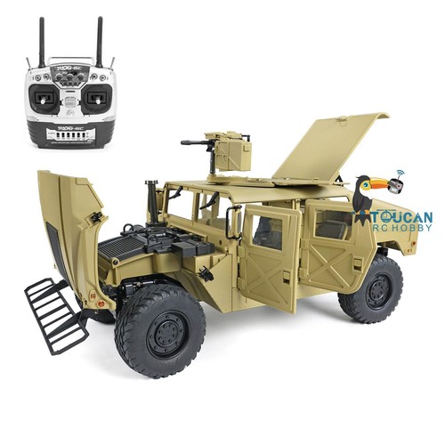 Hot Sale HG 1/10 RC 4x4 U.S. Military Vehicle P408 Racing Car Motor 16CH Radio - Picture 7 of 12