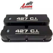 Ford 427 C.I. Stroker Valve Covers - Black - Die-Cast Aluminum- Ansen USA