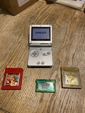 Nintendo Game Boy Advance SP With Pokémon Gold, Emerald & Red