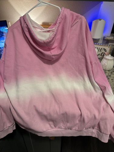 Barbie rosa & weißer Langarm Hoodie Damengröße 3x - Bild 2 von 3